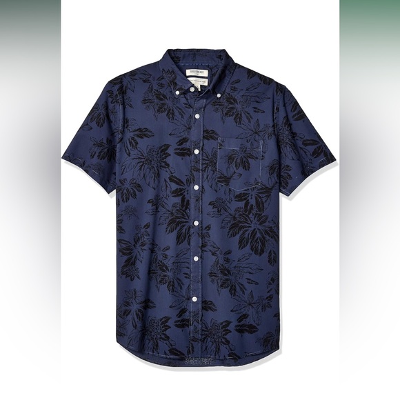 Goodthreads Other - Goodthreads Men's Standard-Fit Short-Sleeve Printed Poplin L Shirt